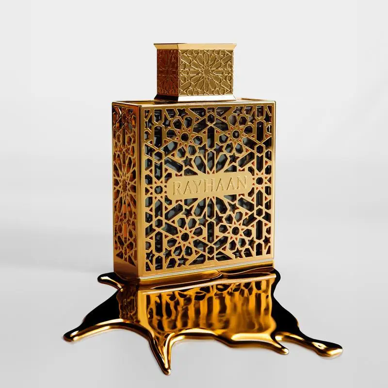 

100ml Gold-Lattice Arab Eau De Parfum Opulent Oriental Woody Intricate Luxe High Quality Long-Lasting Fragrance Spray Perfume
