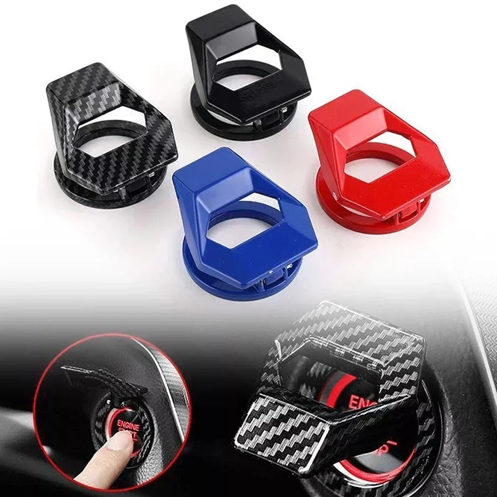 

Car Engine Start Stop Button Cover Car Accessories Button Cover Car Decoration Interior Accessories Metal Alloy 11*11*3cm