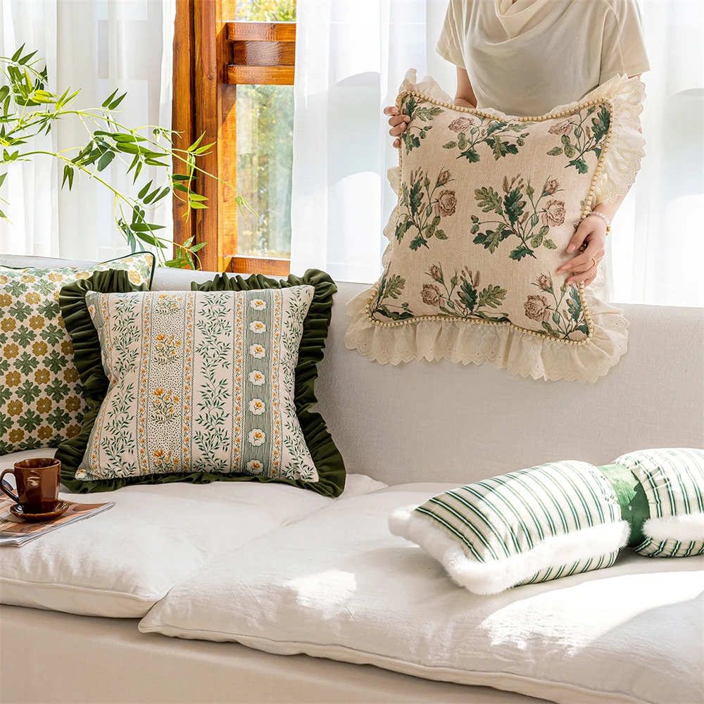 وسادة غرفة المعيشة الفرنسية المنتجات المنزلية وسادة نافذة الخليج أجواء تحسس كرسي وسادة أريكة تكدرت وسادة بنك النبات