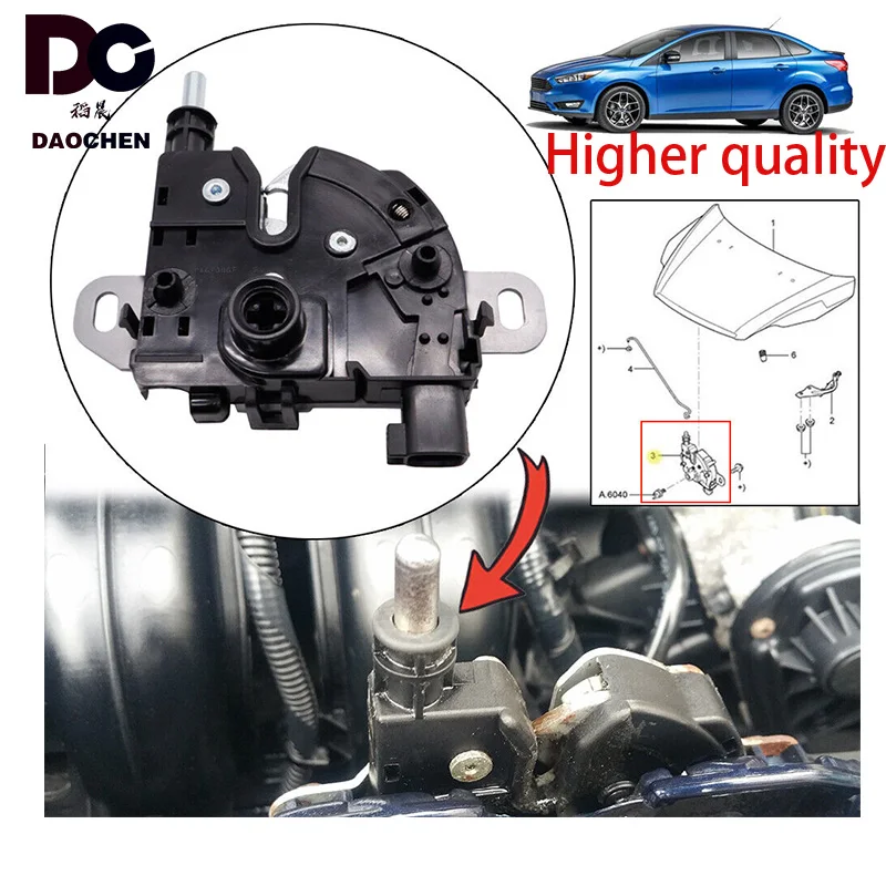 

Daochen Car Engine Hood Bonnet Latch Mechanism 4895286 For Ford Focus Kuga C-Max Car Accessories