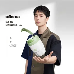 Bottled Joy Ton Ton Coffee Cup 316 Double-layer Thermos Cup Men's and Women's Pot Belly Cup Car High Appearance Level Water Cup