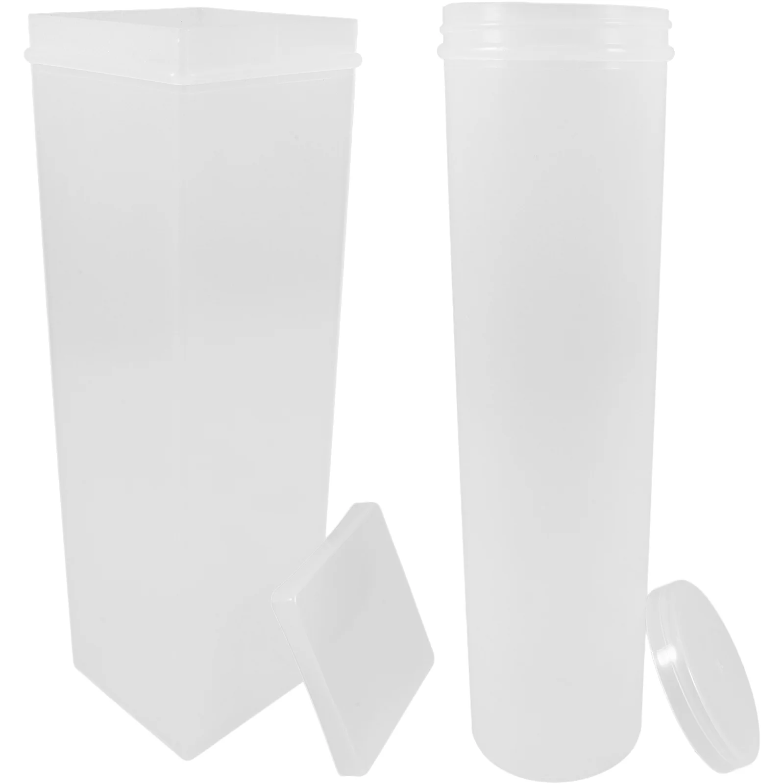 

2 pcs Food Storage Containers Set Pp Material Cookie Jar Biscuit Holder Box For Dry Snacks Crackers Cereal Pasta Spaghetti