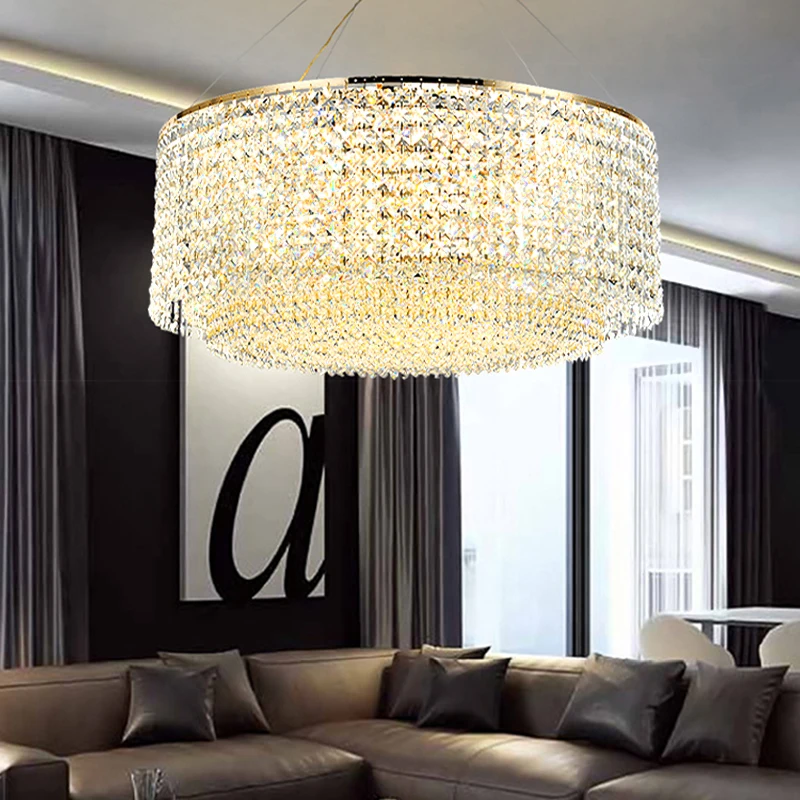 Low Ceiling Living Room Decor Ceiling Lights Luxury Crystal Lamp Home LED Lighting for Modern Luxury Lustres Lamps