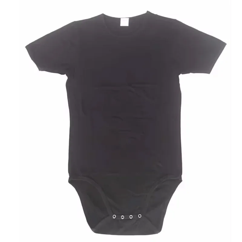 

Плюс размер ABDL взрослый черный хлопковый боди с короткими рукавами и застежками/мужской комбинезон для взрослых/женский комбинезон для взрослых