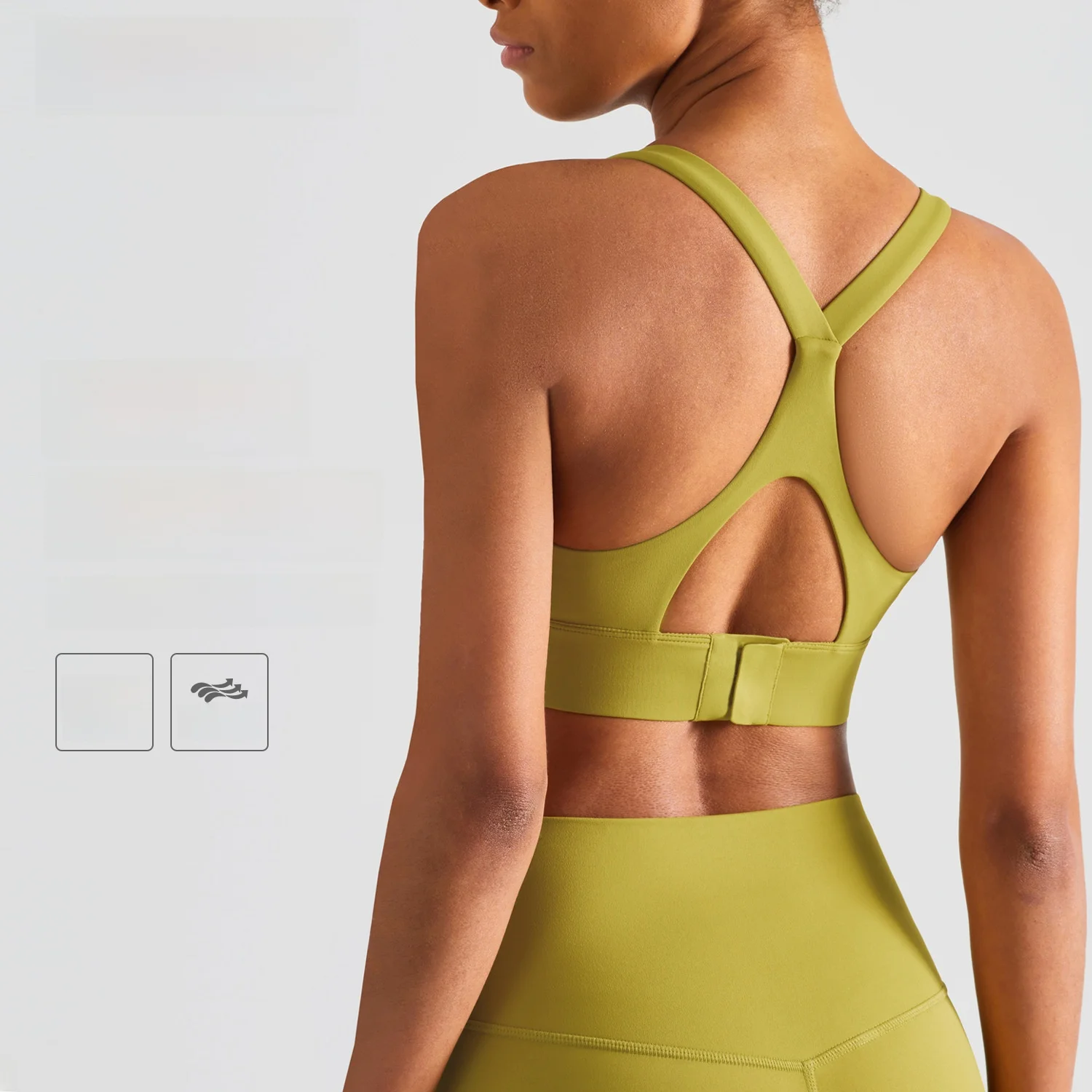 

Nuls телесного цвета, европейско-американский спортивный бюстгальтер высокой интенсивности для женщин, противоударная пряжка, I-образная красивая спина, йога, фитнес, бег