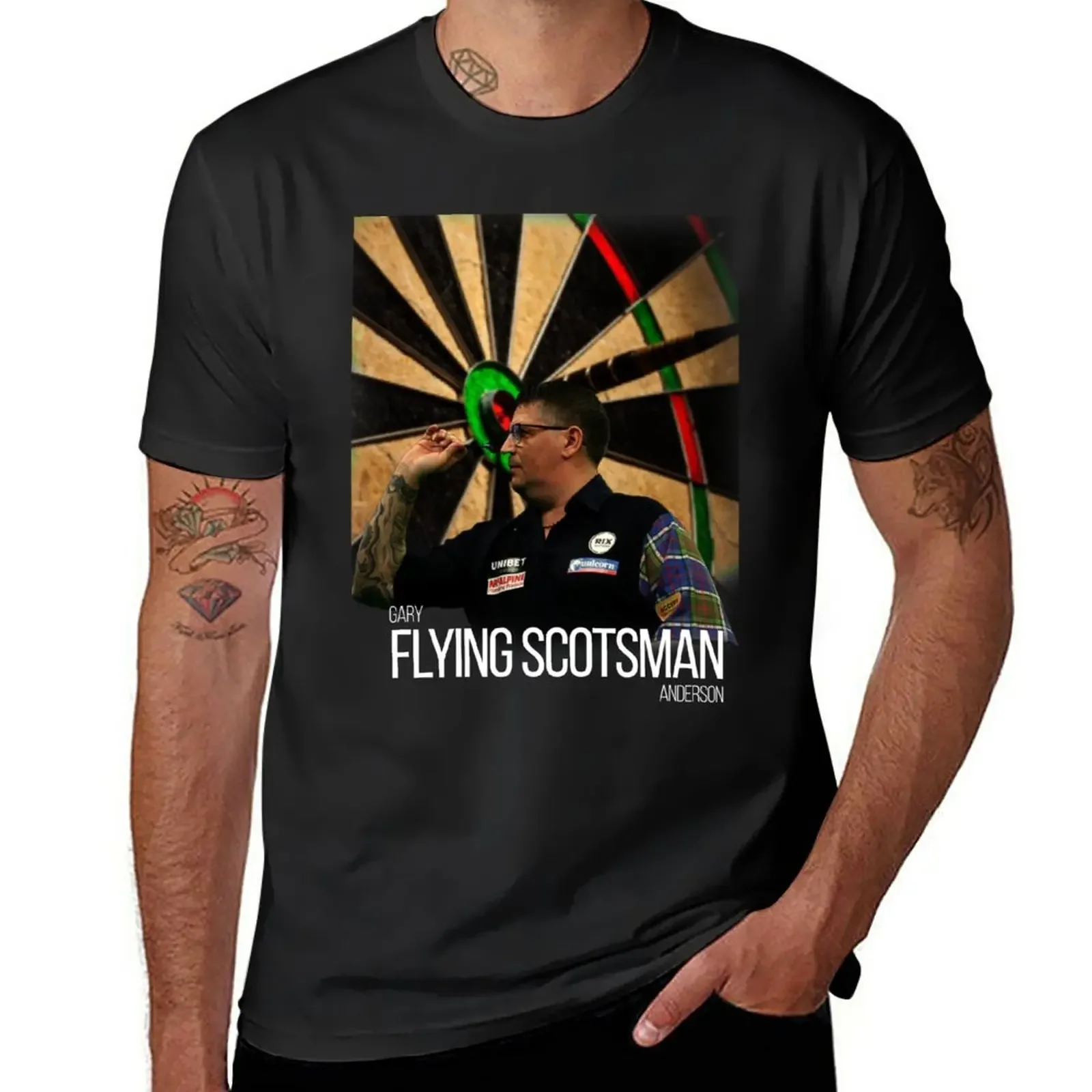 Gary The Flying Scotsman Anderson Darts T-Shirt shirts graphic tees plus sizes quick-drying Men's t-shirt