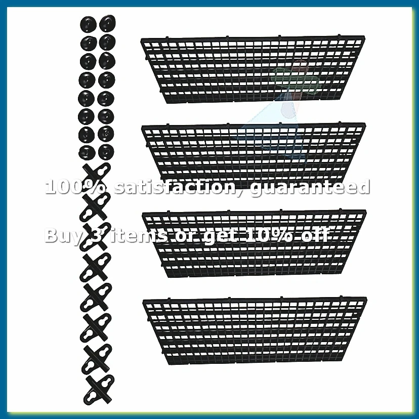 ●Aquarium Divider Tray Plastic Mesh Aquarium Egg Box Light Diffuser, Fish Tank Divider Filter Bottom Isolation
