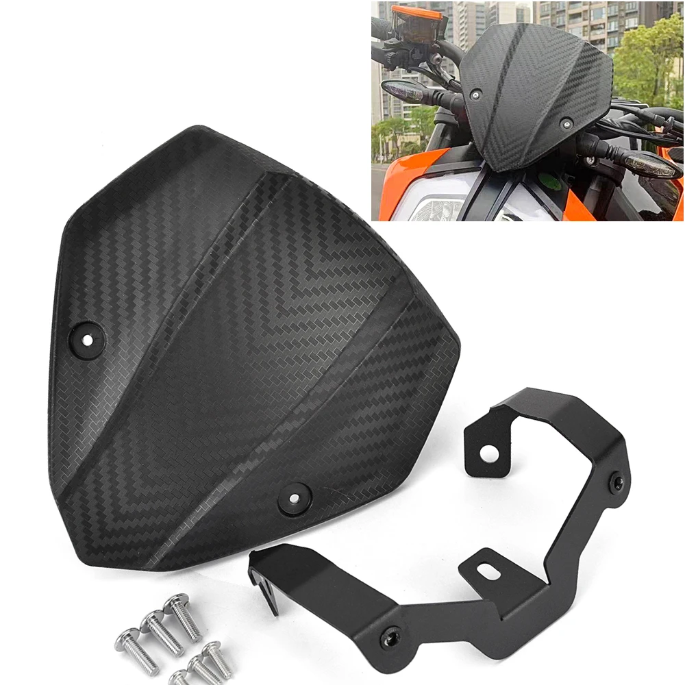 

Windshield Windscreen for KTM Duke790 Duke890 Wind Deflector for DUKE 790 890 2018 2019 2020 2021 2022 2023