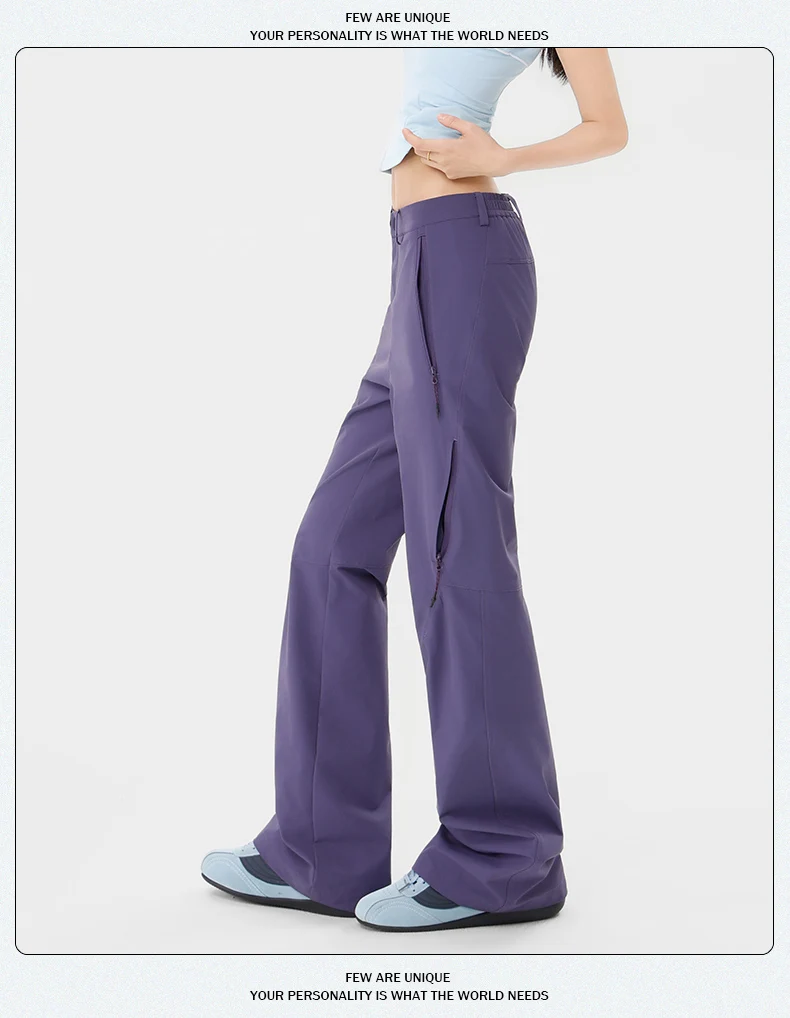 Damen-Freizeithose mit weitem Bein für Frühjahr/Sommer 2026 – Trendiges Slim-Fit Micro-Flare-Design für Jugendliche und Streetwear – Detail 13