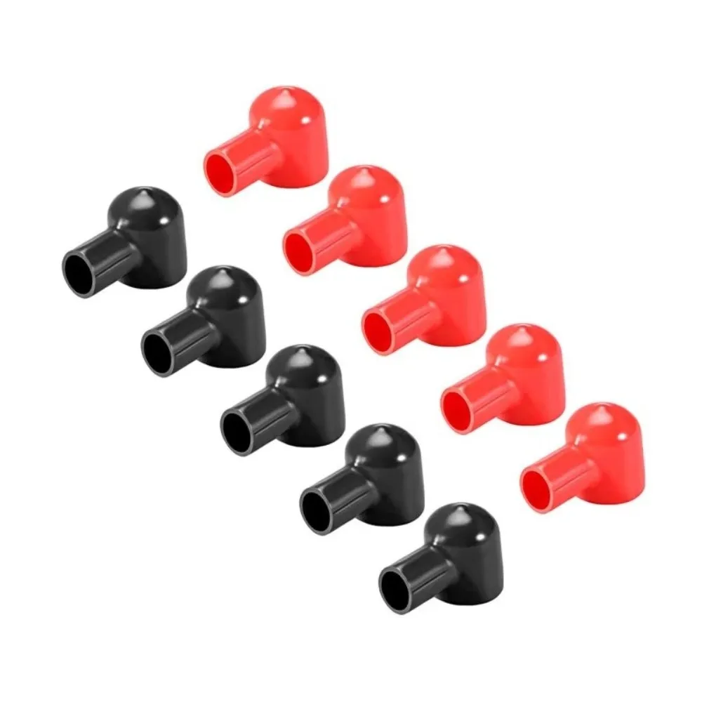 1/10PCS Rubber Battery Terminal Covers Optional Replacement Insulating Cover Battery Terminal Insulating Cap Protective Sheath