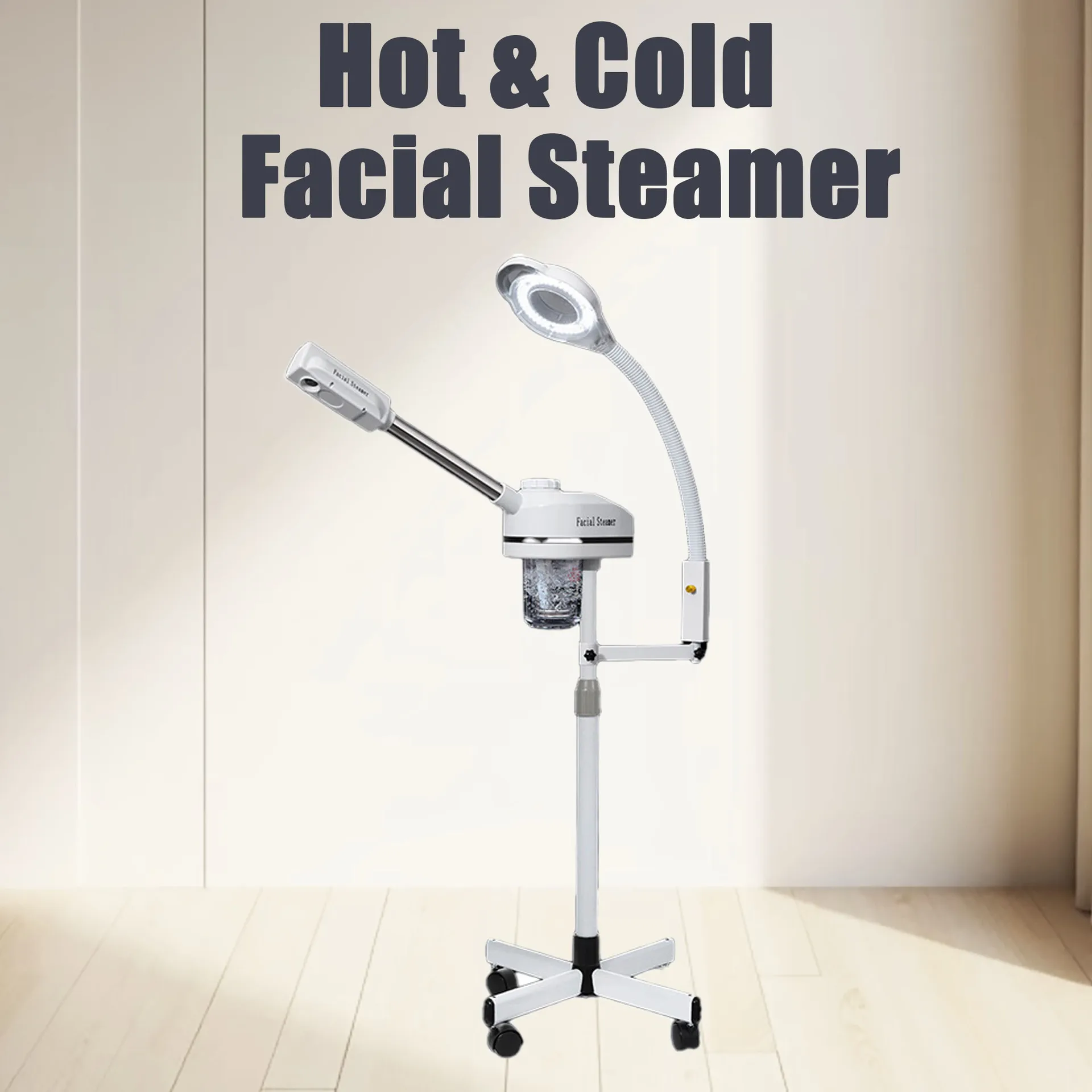 

2-in-1 single-tube hot steam facial appliance for beauty salons, hot steam appliance for home use, hydrating device