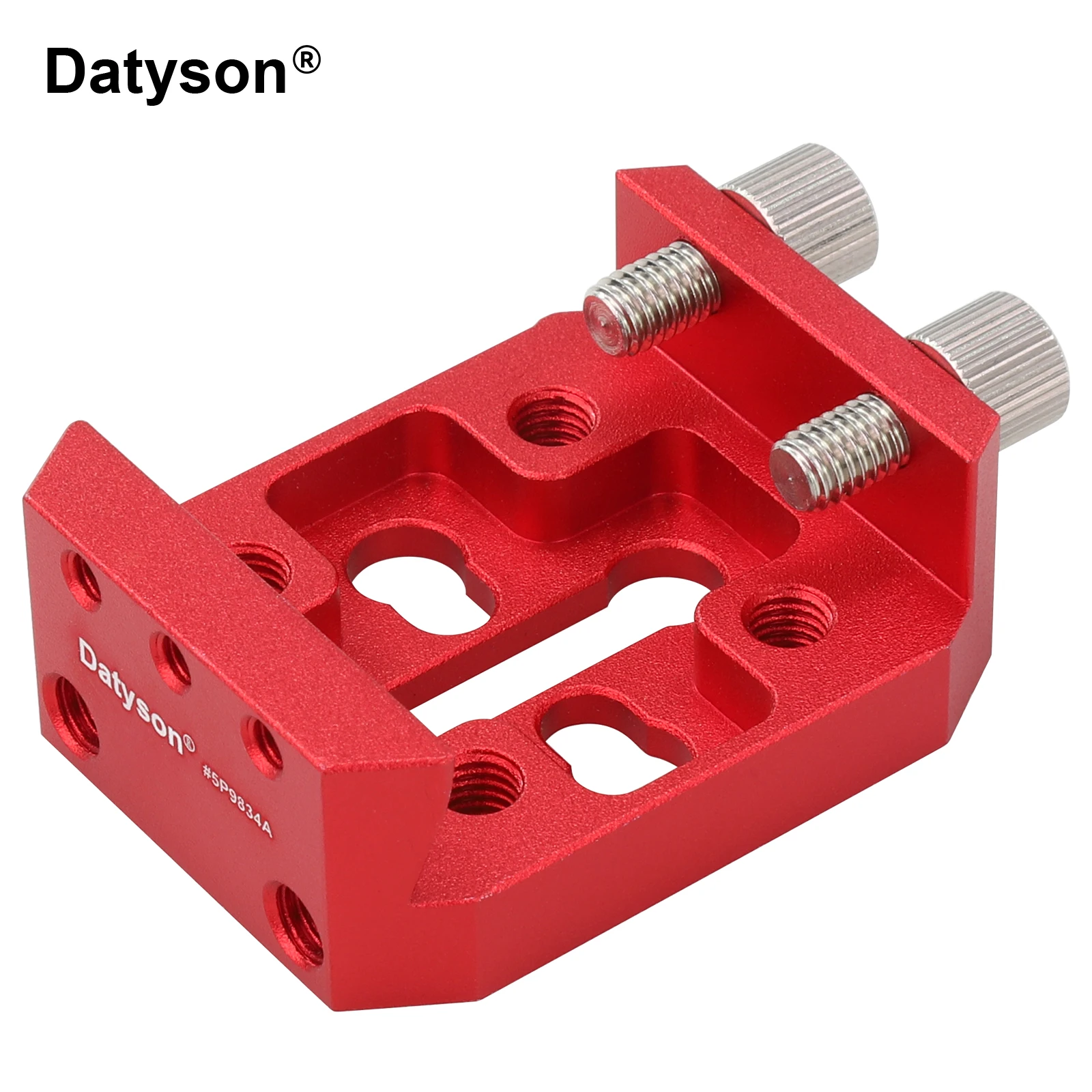 Datyson All Metal Red Short Dovetail Saddle Plate, Aluminum Alloy Mounting Base for Telescope Finderscope Guide Scope