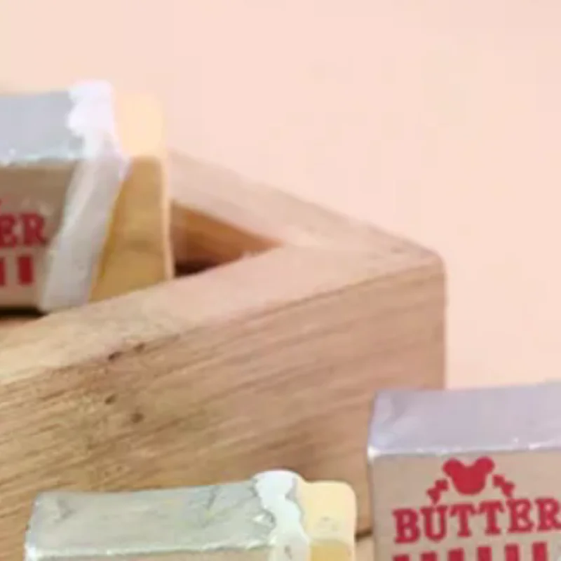 6 個シミュレーション食品バターミニチュアごっこ遊びキッチン Diy パンセットおもちゃ朝食食器ドールハウスアクセサリー