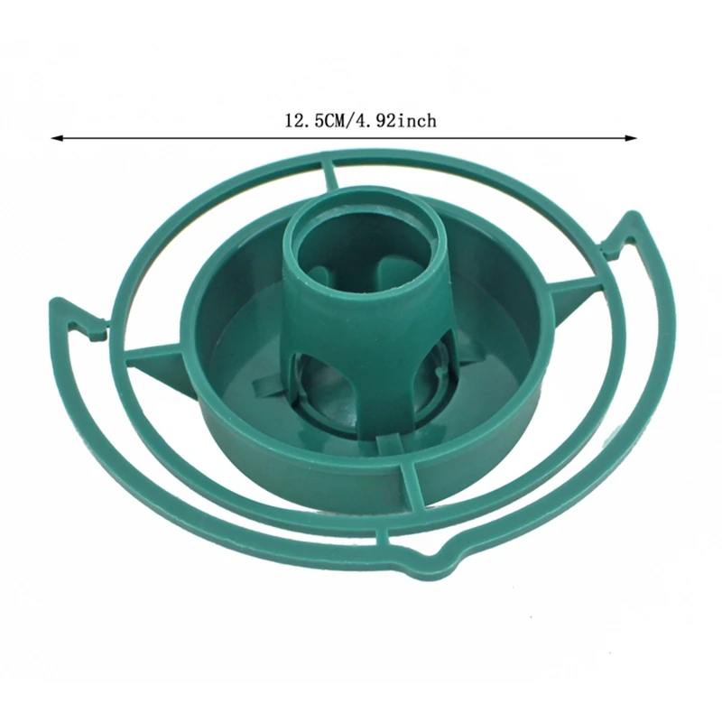 4 Piece Outdoor Bird Feeder Automatic Hanging Feed Bowl Green Plastic For Parrot Pigeon Pet Indoor Bottle Mouth Docking