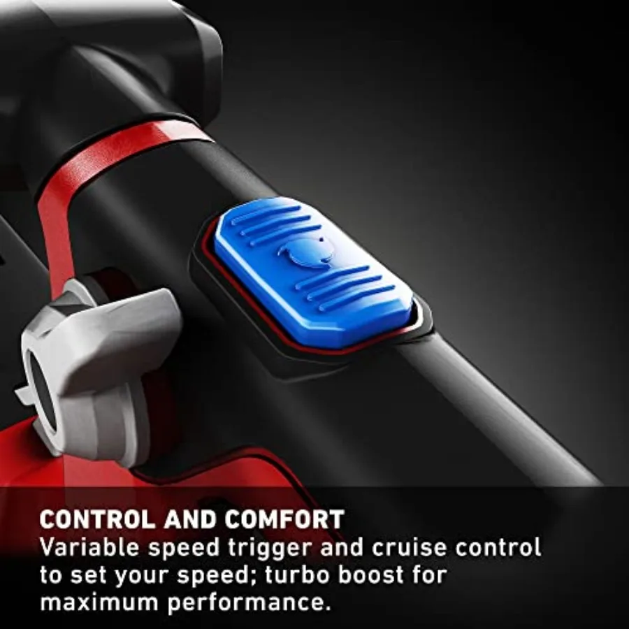 منفاخ أوراق شجر لاسلكي بدون فرش كهربائي بحد أقصى 60 فولت مع سرعة هواء 120 ميلا في الساعة و605 CFM لتنظيف الفناء بكفاءة قوية 2.5