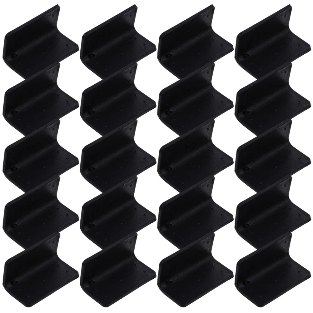50 Pcs Packaging Deduction Packing Plastic Wrap Foam Corner Guards for Shipping Cardboard Protectors Desk Edge