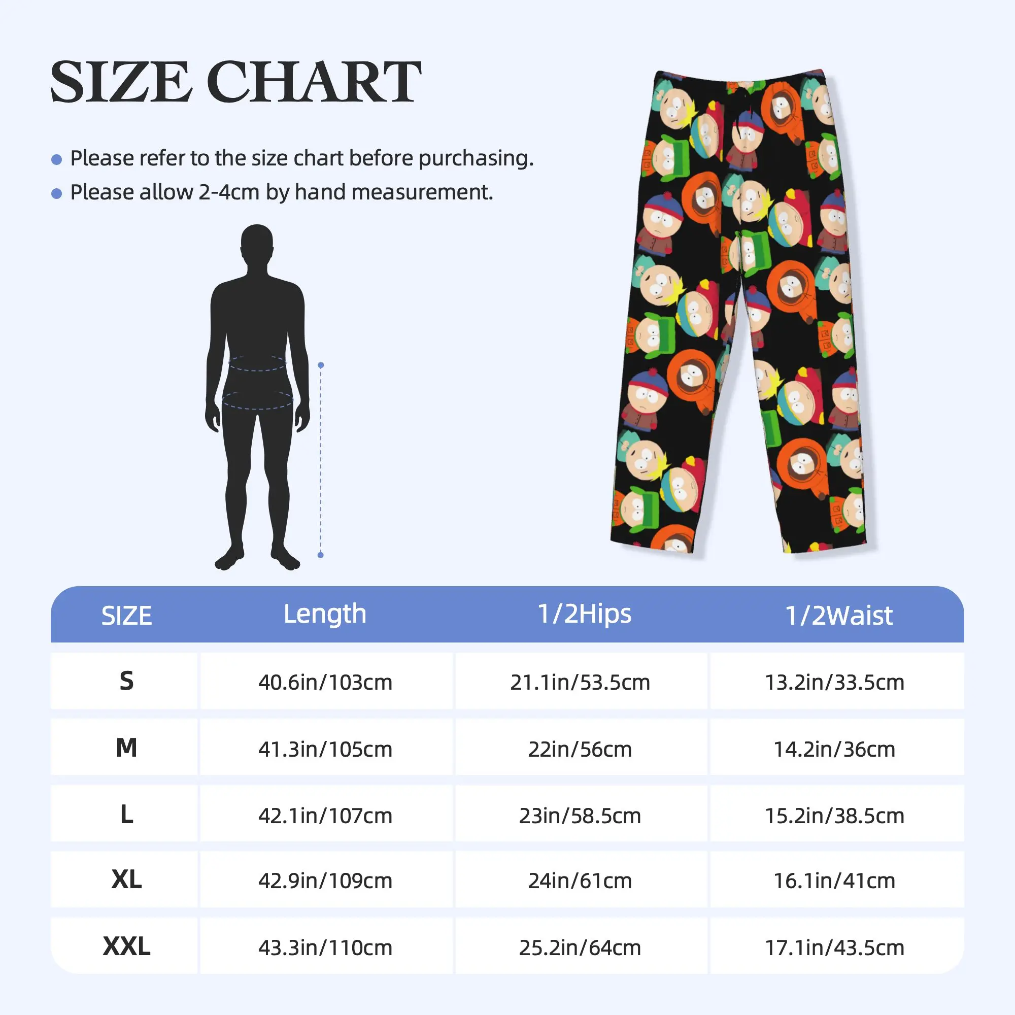 Custom E-Ericed Anime Pajama Pants Men Kennyed Kyled Staned Sleepwear Lounge Sleep Bottoms Stretch with Pockets view 5