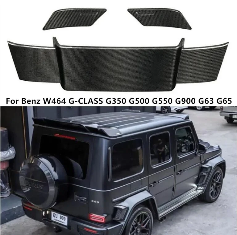 Spoiler For Mercedes-Benz G-CLASS W464 G350 G500 G550 G63 G65 AMG Wing Lip Tail Trunk Spoilers Real Carbon Fiber