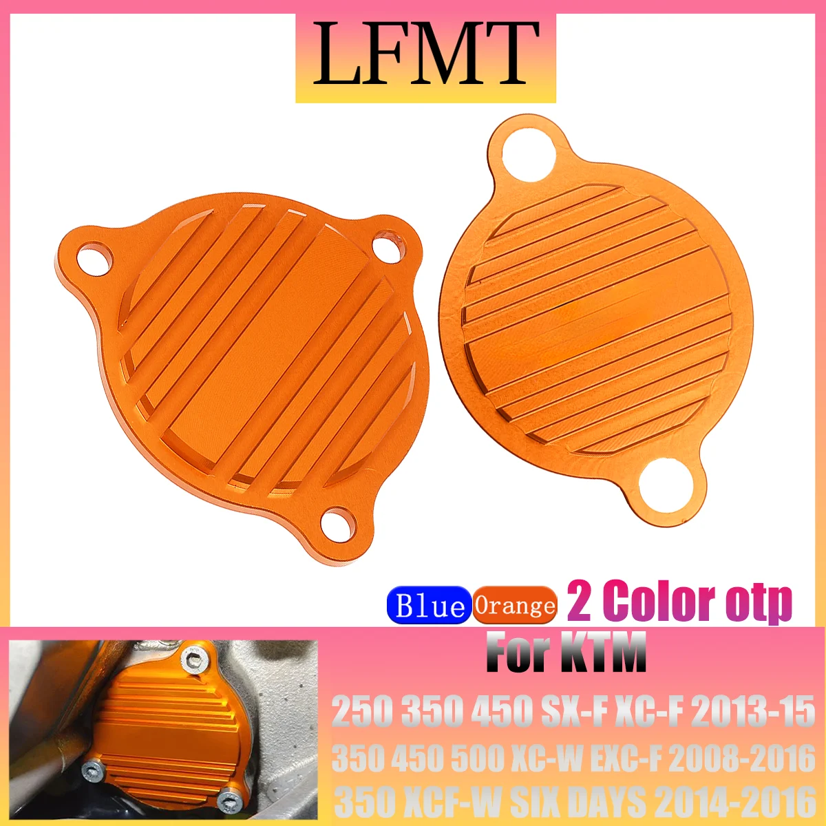 

Motorcycle CNC Oil Pump Cover Guard Cap MX Racing For KTM SXF XCF EXCF XCFW EXC XCW SMR 250 350 450 500 530 2009-2018 2019 2020