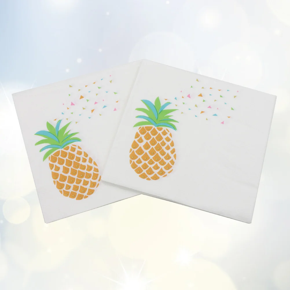 20 Blatt 33x33cm Ananas Druck Serviette Einweg Papiers ervietten Party zubehör für Party Bankett täglichen Gebrauch