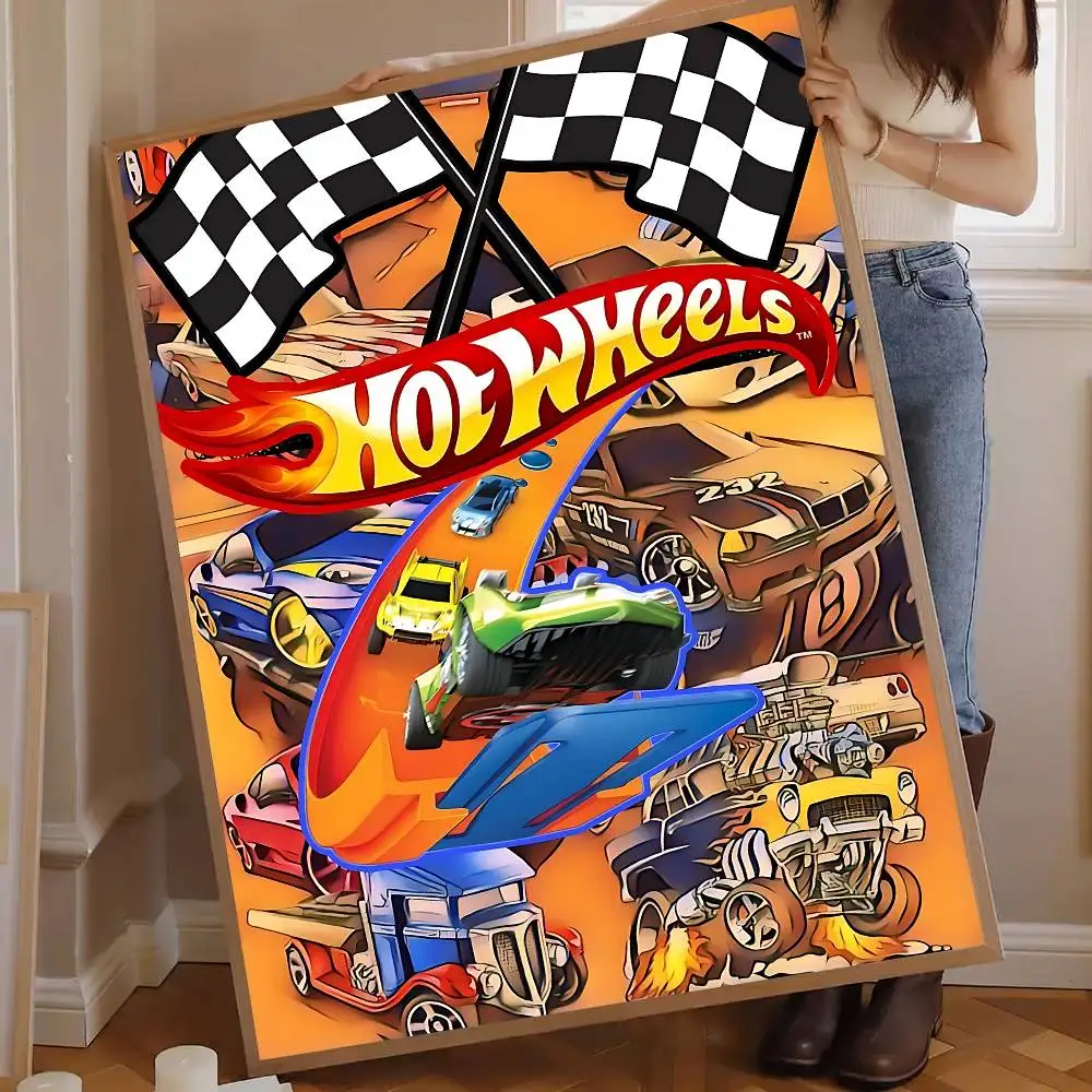 H-Hot Funny W-Wheels Anime Posters Sticky Fancy Wall Sticker For Living Room Bar Decoration Room Wall Decor view 3