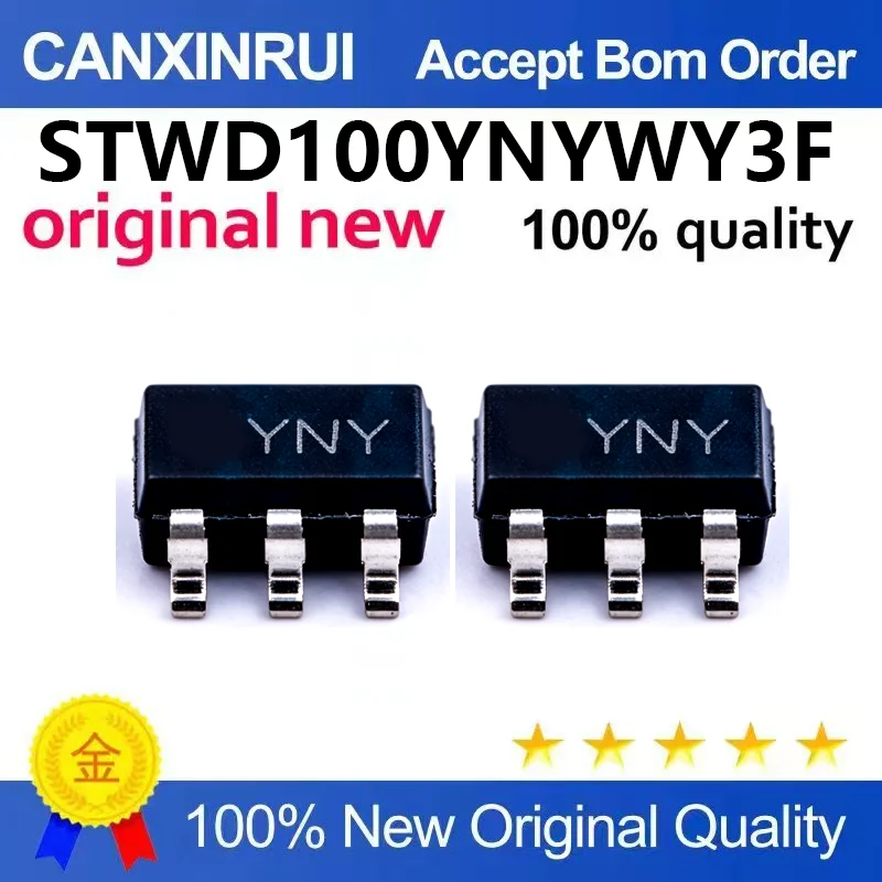 (5pcs-100pcs)Original genuine STWD100YNYWY3F SOT-23-5 automotive grade watchdog timer circuit chip