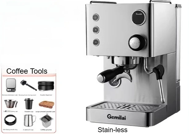 Gemilai エスプレッソマシン Amazon.com: Gemilai Owl Espresso Machine, 15 Bar Professional Semi