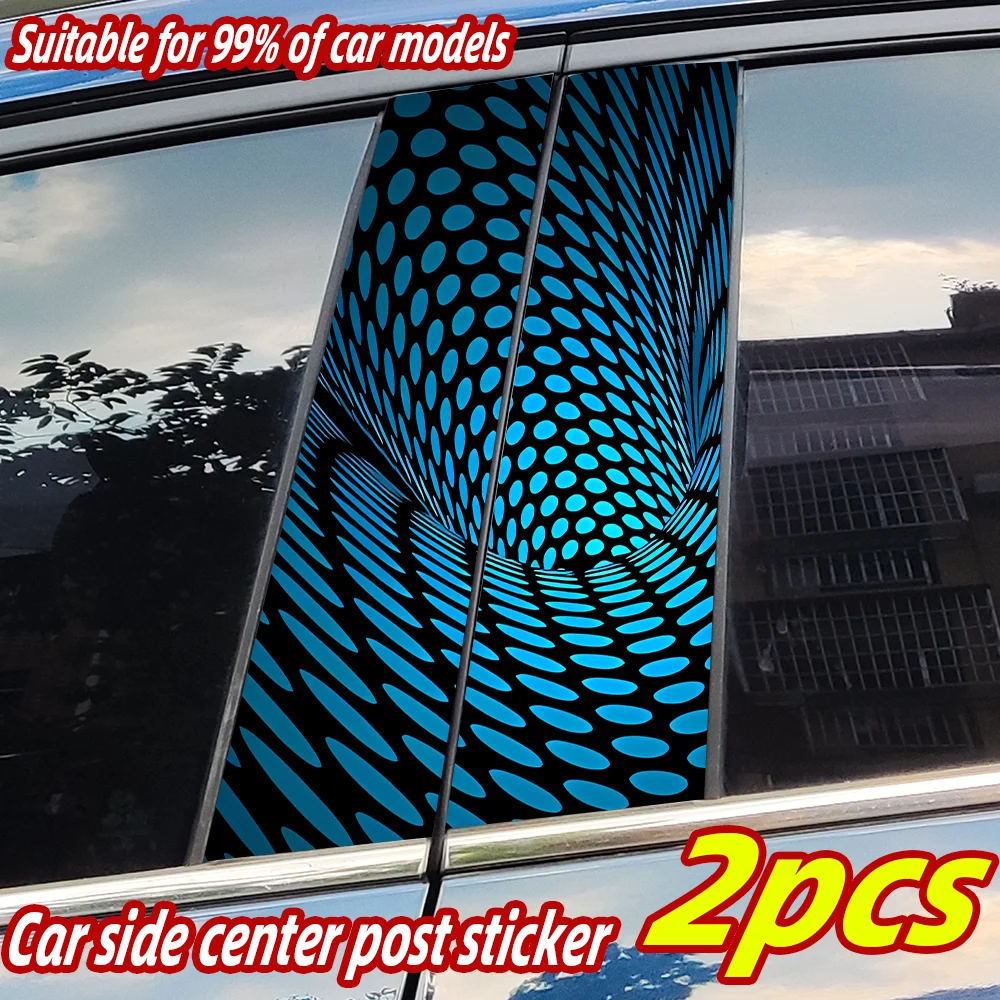 

3D Abyss Car Stickers Car B-pillar Vinyl Decals Waterproof Auto Center Pillar Sticker Cover Scratches Vehicle Decors Accessories