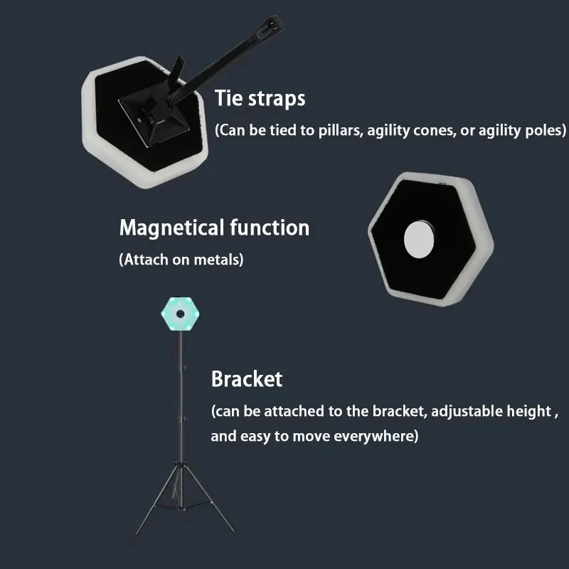 سرعة خفة الحركة رد الفعل ضوء فلاش مصباح التدريب رد الفعل العاكس لكرة السلة كرة القدم الملاكمة في المعدات الرياضية