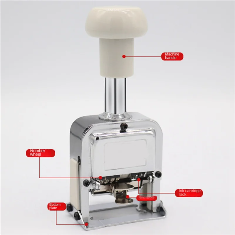 A34R 2X Automatic Coder 4Digit Number Machine Production Date Manual Coder Numbering Advance Machine Quick-Drying Ink Black