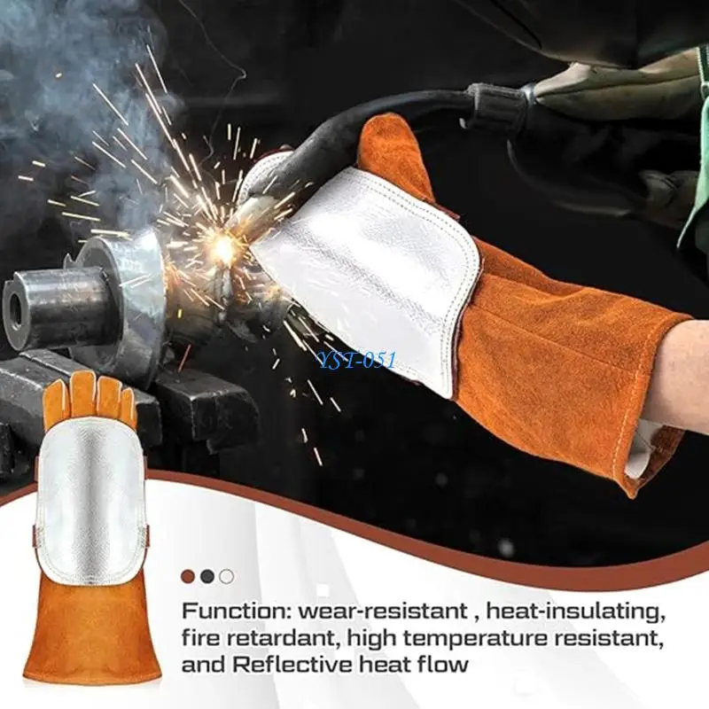 E15A Insulated Welding Hand Protectors with Reflective Aluminum for Thermal Shielding