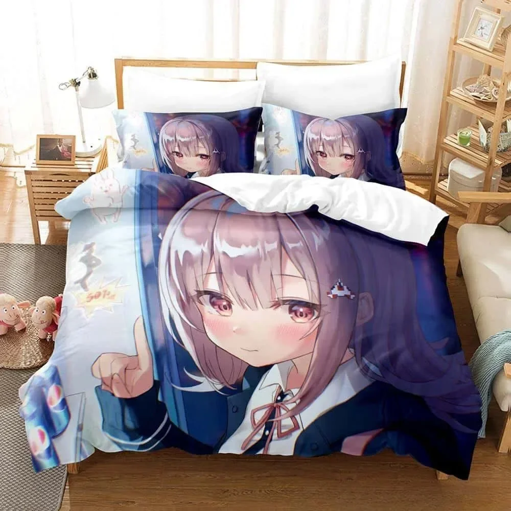 3D Danganronpa V3 Y2k Girls comforter Printed Bed Set Duvet Cover Pillowcase Bedding Set Linen Sheet Quilt Cover Queen King Size - view 6