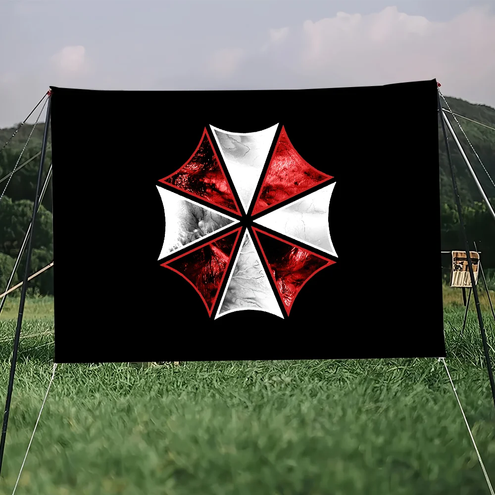 R-Residents Game Evil flag For Picnic Party Camping Banner Outdoor Atmosphere Cloth