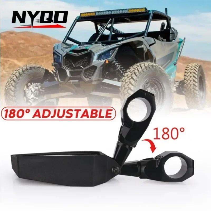 UTV Accessories Modified Cool Three-color Wide-angle All-terrain Farmer Vehicle Side Mirror UTV Rearview Mirror