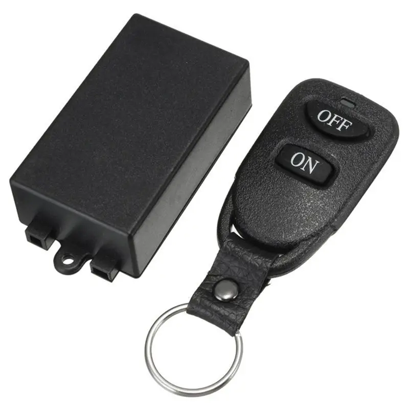 AA08-6X Dc 12V 10A 1Ch Wireless Remote Control Switch System Receiver Transmitter 2 Buttons Waterproof Remote 433Mhz