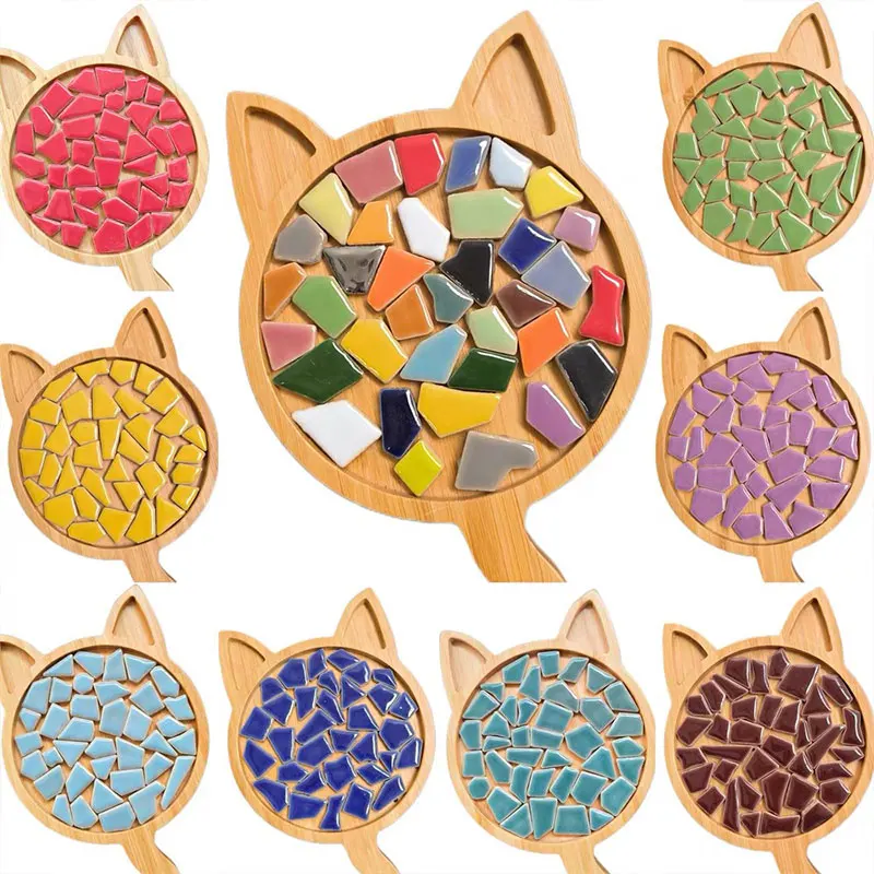 100 g Porzellan-Mosaikfliesen zum Selbermachen, Basteln, Keramikfliesen, Mosaikherstellungsmaterialien, Hobby-Stücke, Großpackung