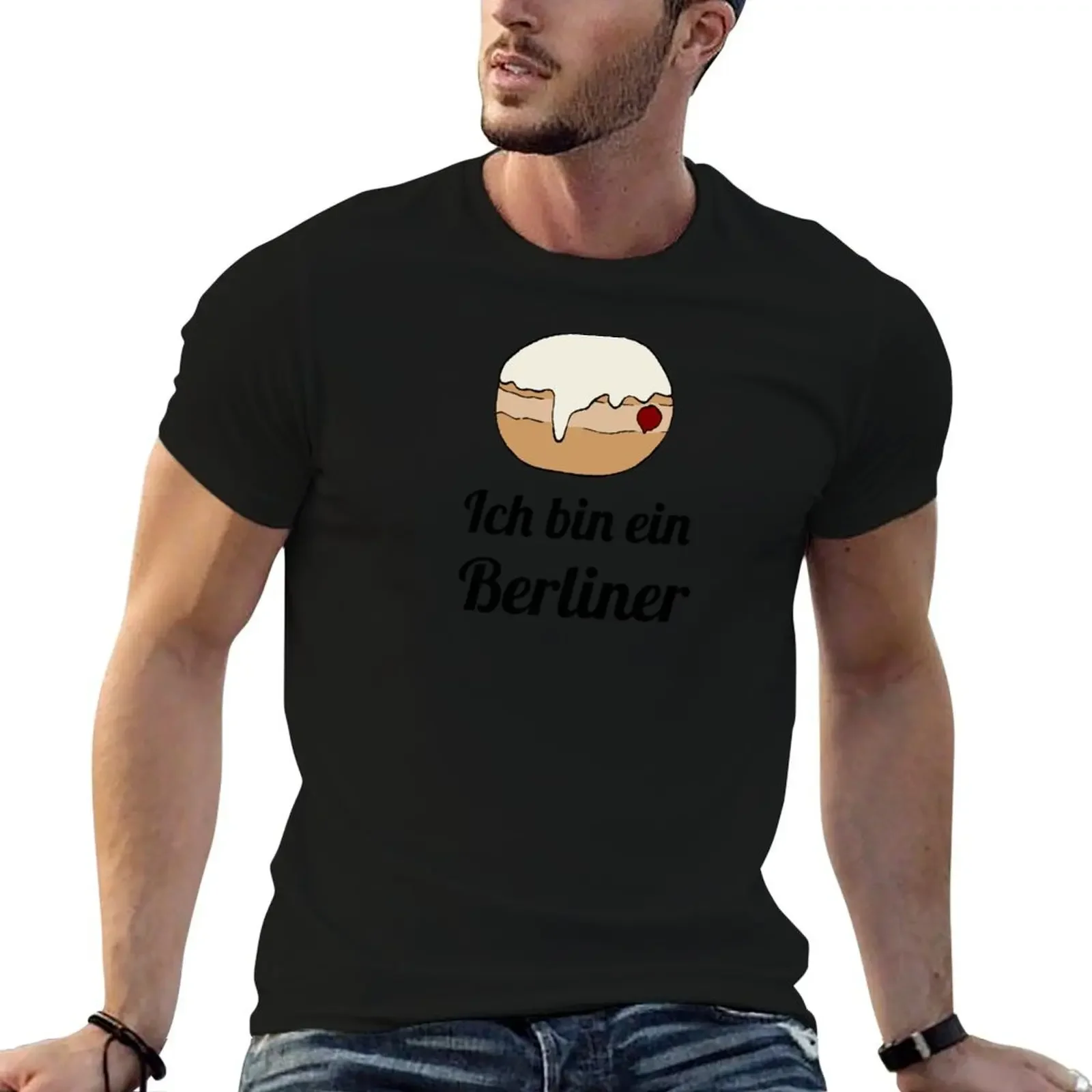 Ich bin ein Berliner T-Shirt shirts graphic vintage anime shirt workout shirts for men