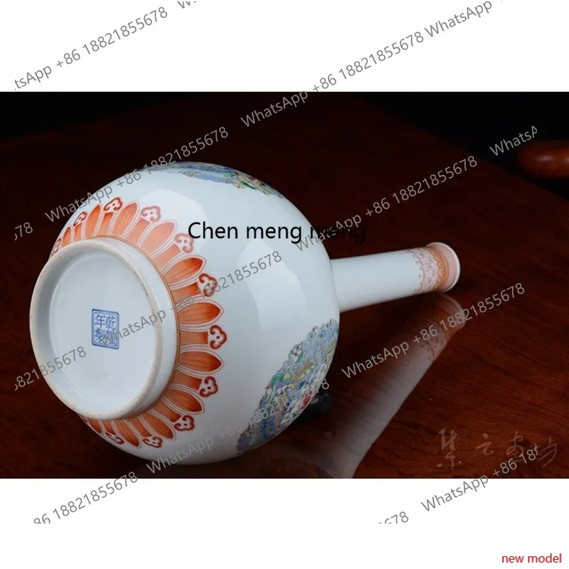 H178H178Handmade vase pastel bile vase Fu in front of Jingdezhen ceramic small vase factory direct sales custom wholesale