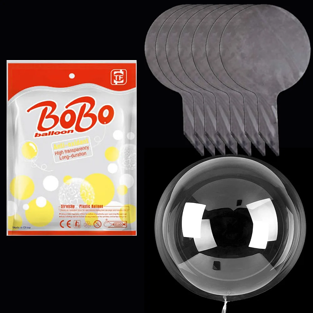 10-100 шт. прозрачный воздушный шар Бобо 8/10/12/18/20/24/36 дюймов пузырьковый шар Декор для дня рождения, свадьбы, вечеринки, товары для дня Святого Валентина
