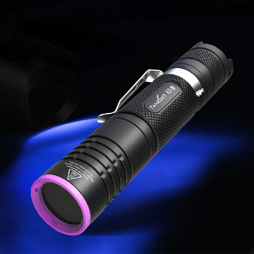 007 UV Flashlight 365nm High Power UV LEDs Rechargeable Flashlight