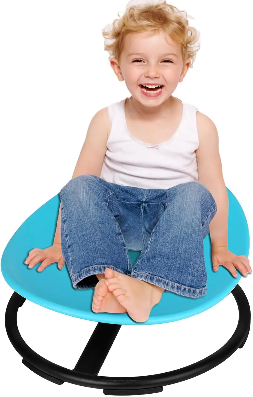 Swivel Chair, Autism Spinning Chair for Kids Sensory, Sensory Toy Chair, Training Body Coordination, No Assembly Required (Blue)