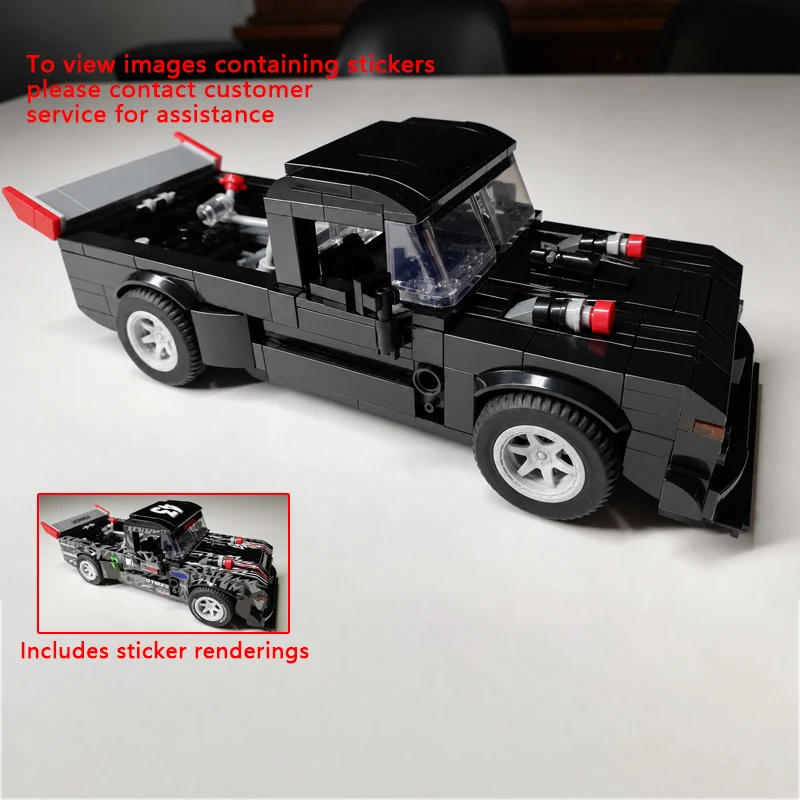 

Speed Racing Car Model MOC Building Bricks Modified Pickup Truck Modular Technology Children Assemble Toys Suit Holiday Gifts