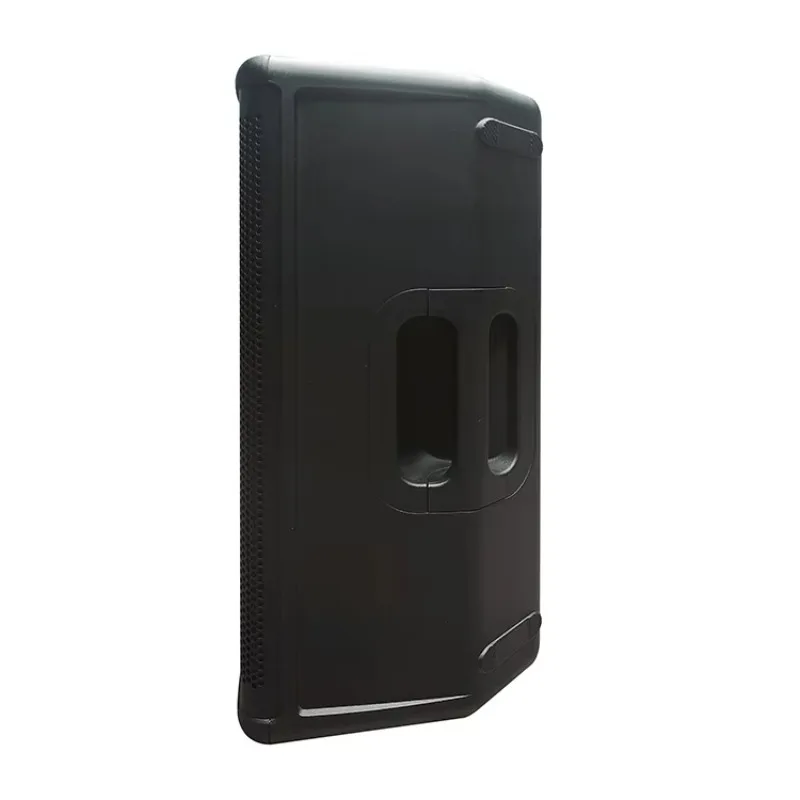 12-inch plastic powerful active DJ speaker system with DSP and Bluetooth.