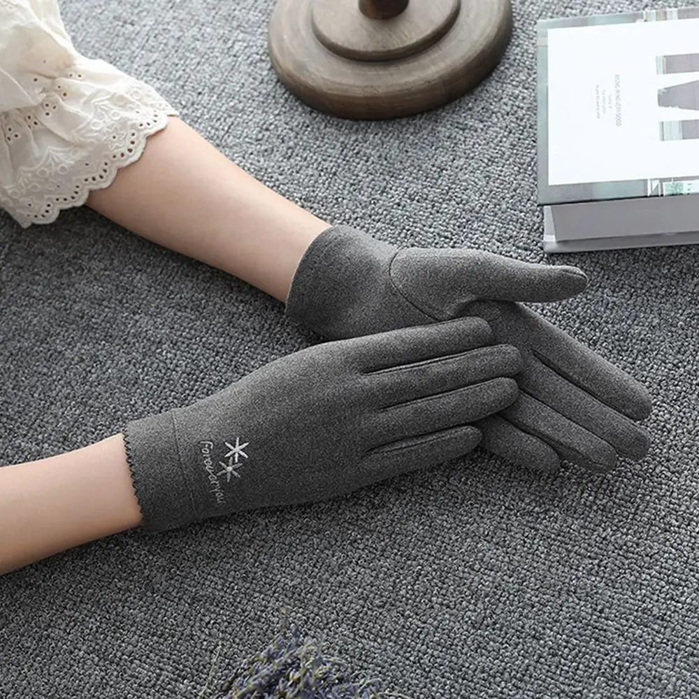 

Fashion Thickened Warm Gloves Touch Screen Thin Velvet Cycling Driving Gloves Windproof Cold Proof Mittens Men Women