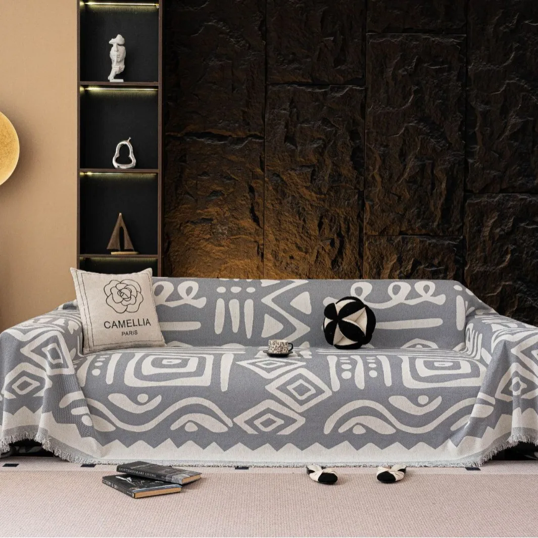 1PC Sofa Towel Full Cover Bohemian Geometry All-inclusive Sofa Cover Blanket High-end Sense Universal in All Seasons