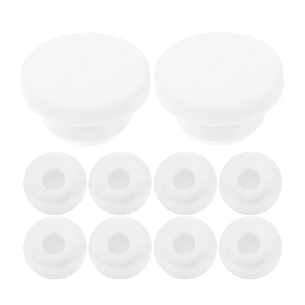 

10Pcs Washbasin Overflow Drain Cover Round Bathtub Sink Tub Easy to Use Good Sealing Performance Overflow Drain Cover