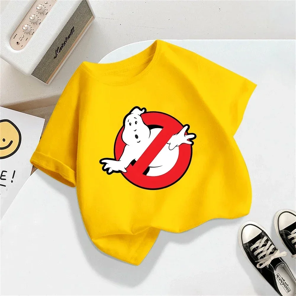 Ghostbusters Anime Kids T-shirt Casual Fashion Sweater Unisex for Boys & Girls Aged 3-12