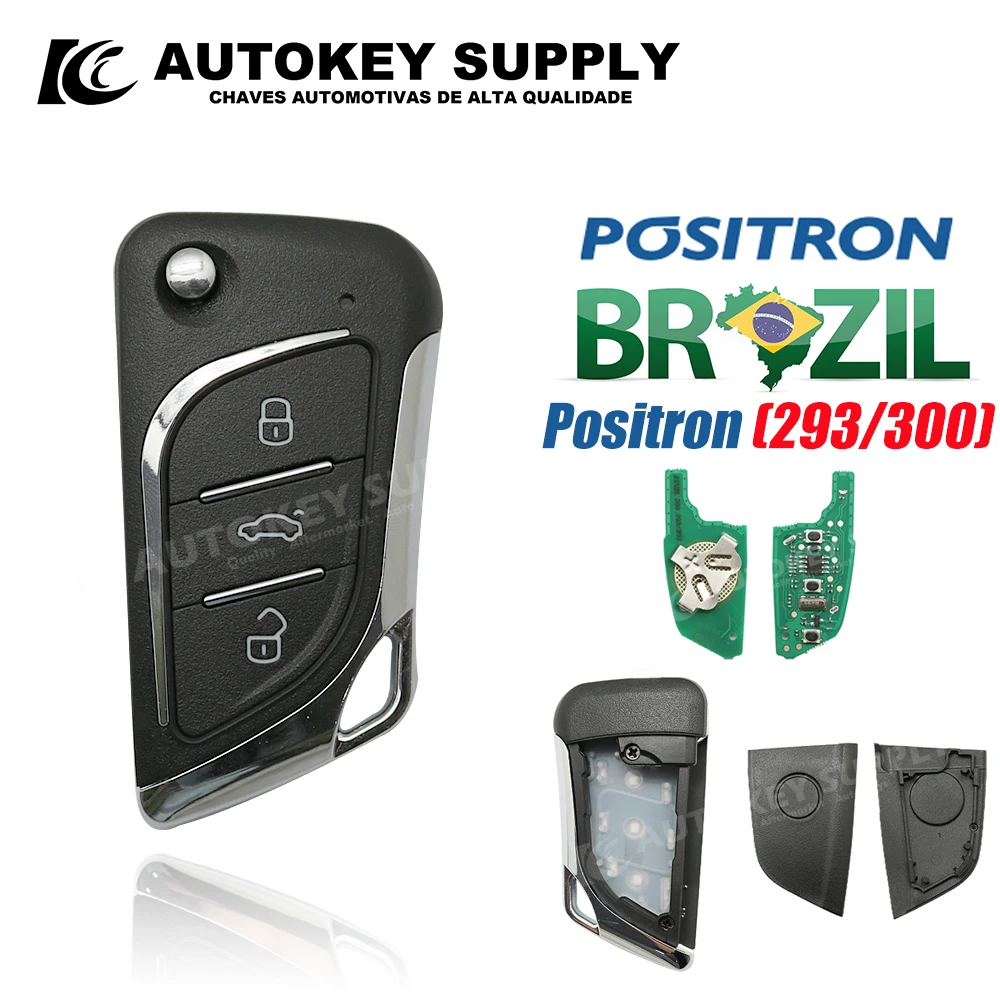 Remote Key For Positron Alarm System,- Double Program (293/300)  Autokeysupply AKBPCP129