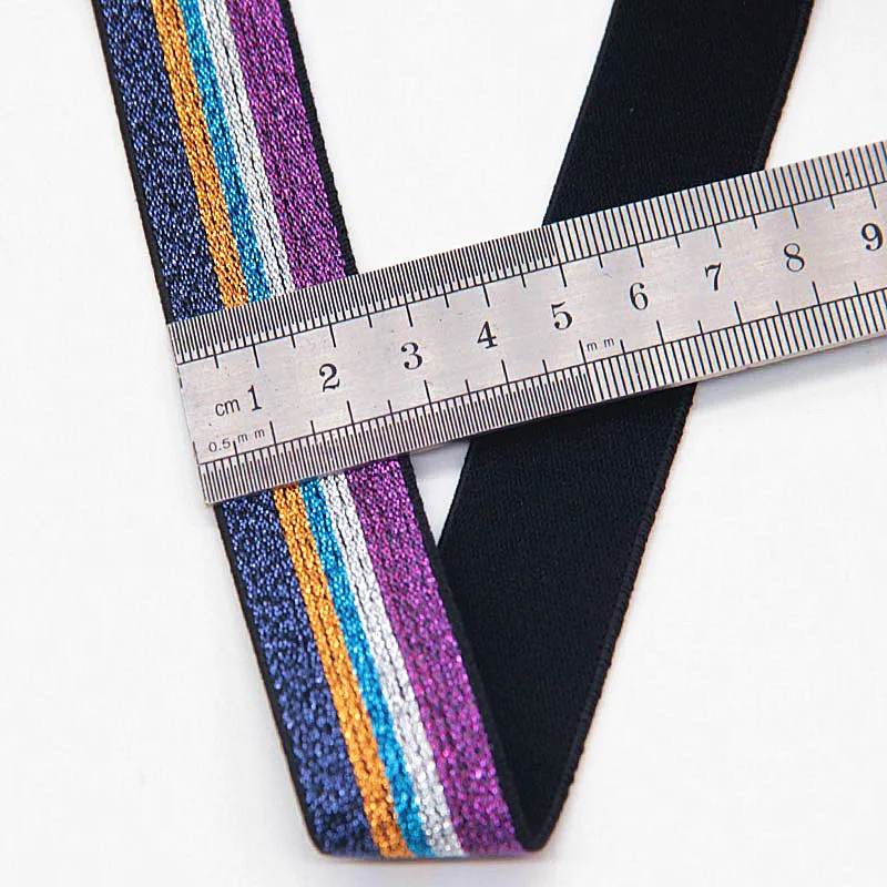 Lattice Elastic Bands 25MM Stripe Elastic Ribbon for Headwear Clothing Bags Trousers Rubber Webbing DIY Sewing Accessories