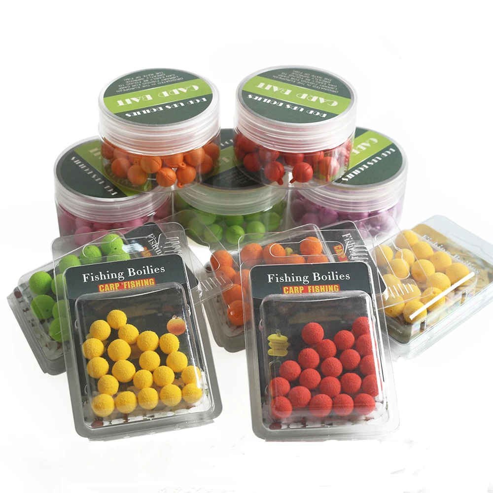 

Foam Floats Ball Beads Beans Carp Fishing Boilies Sweet Smell Floating Bottom Hair Rig Popup Bait Carp Fishing Tackle Equipment